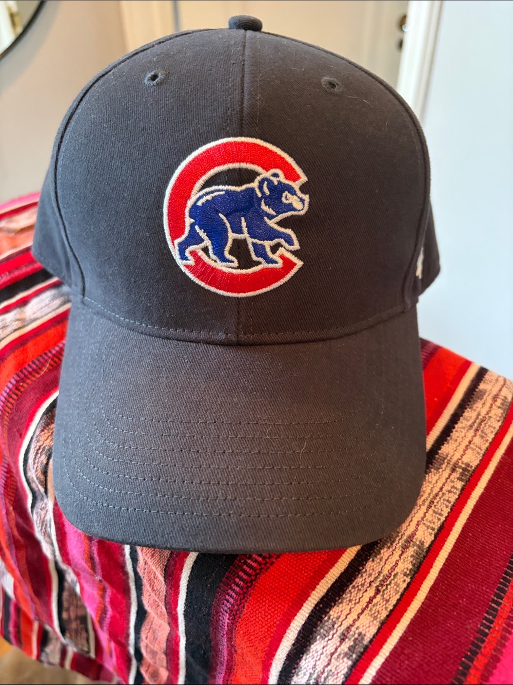 Chicago Cubs Blue Baseball Cap with Red & Blue Logo